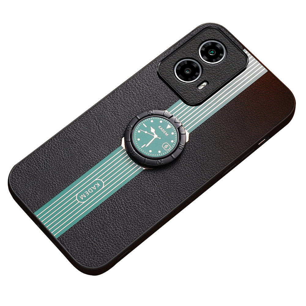 KADEM For Motorola Moto G34 5G Cover Watch Pattern Phone Protective Case with Ring Kickstand KADEM For Motorola Moto G34 5G Cover Watch Pattern Phone Protective Case with Ring Kickstand
